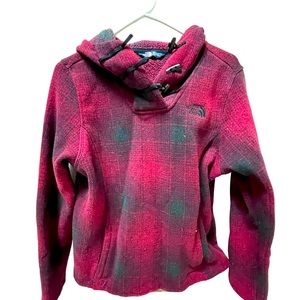 The North Face Crescent Buffalo Plaid Fleece Hoodie - Women's M